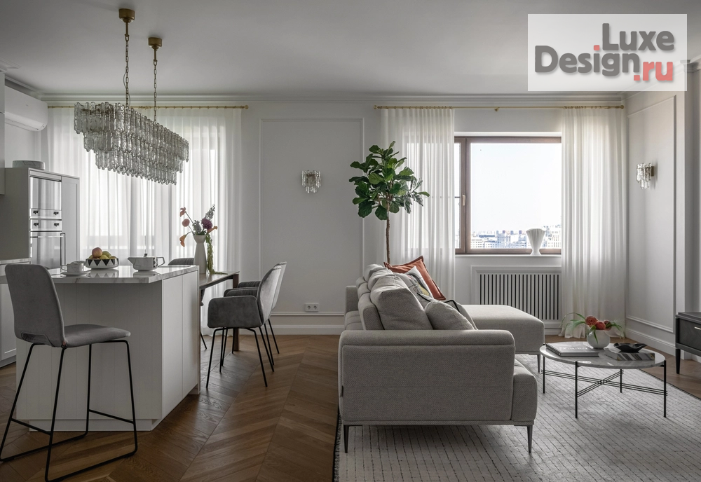 Дизайн интерьера трехкомнатной квартиры "Квартира с видом на Донской монастырь" (фото 13)