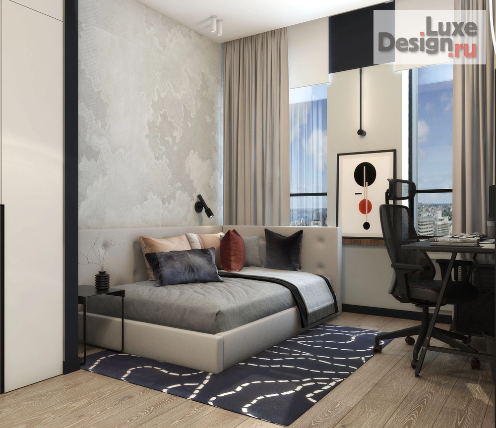 Дизайн интерьера четырехкомнатной квартиры "Крылья" (фото 10)