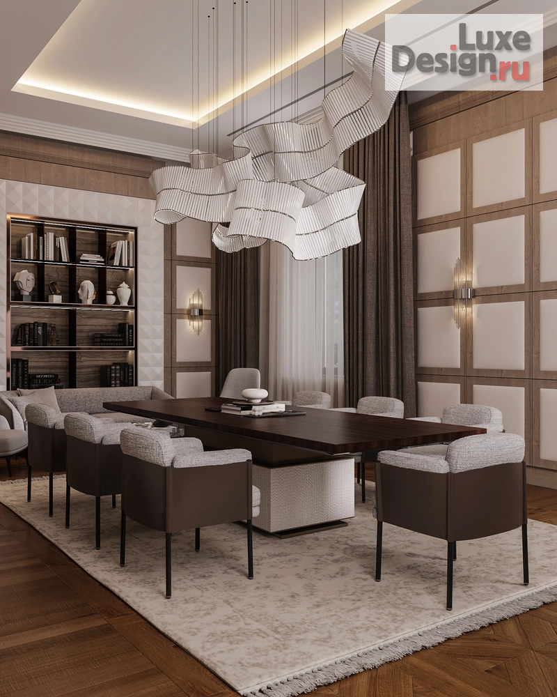 Дизайн интерьера кабинета "AGALAROV HOME OFFICE" (фото 4)