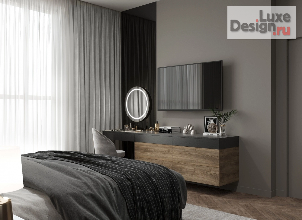 Дизайн интерьера трехкомнатной квартиры "Интерьер квартиры в ЖК Виноградный" (фото 17)