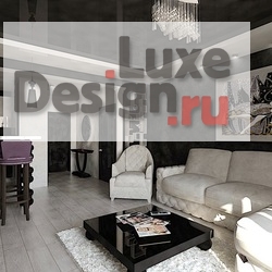 Дизайн интерьера трехкомнатной квартиры "Кухня-гостиная в стиле ар-деко" (фото 5)