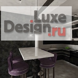 Дизайн интерьера трехкомнатной квартиры "Кухня-гостиная в стиле ар-деко" (фото 3)