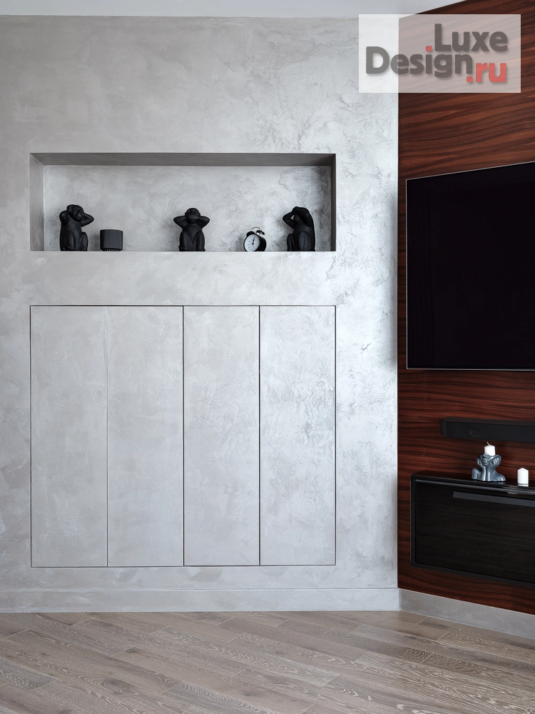 Дизайн интерьера трехкомнатной квартиры "минимализм в жк Триколор" (фото 16)