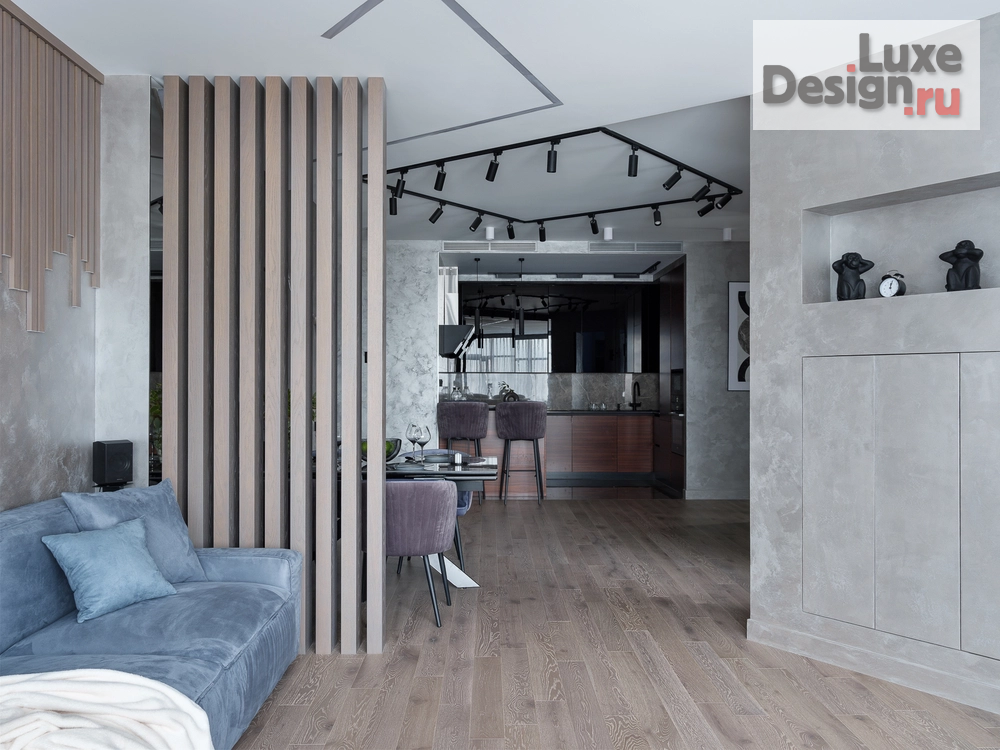 Дизайн интерьера трехкомнатной квартиры "минимализм в жк Триколор" (фото 18)