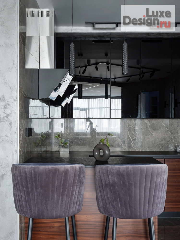 Дизайн интерьера трехкомнатной квартиры "минимализм в жк Триколор" (фото 25)