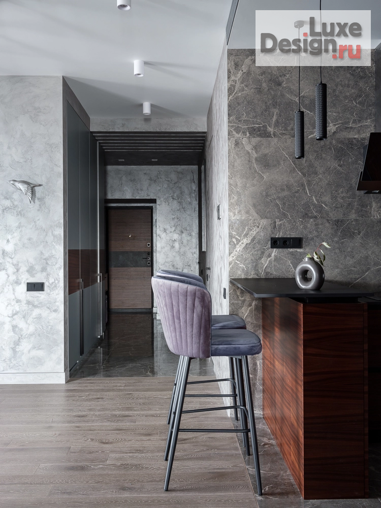 Дизайн интерьера трехкомнатной квартиры "минимализм в жк Триколор" (фото 27)