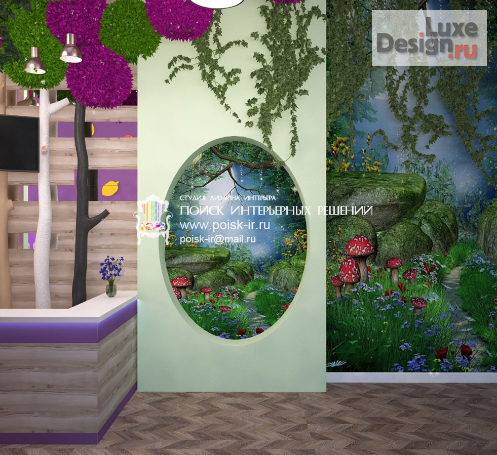 Дизайн интерьера школы "Дизайн детских центров и детских клубов развлечений в Москве и Подмосковье" (фото 12)