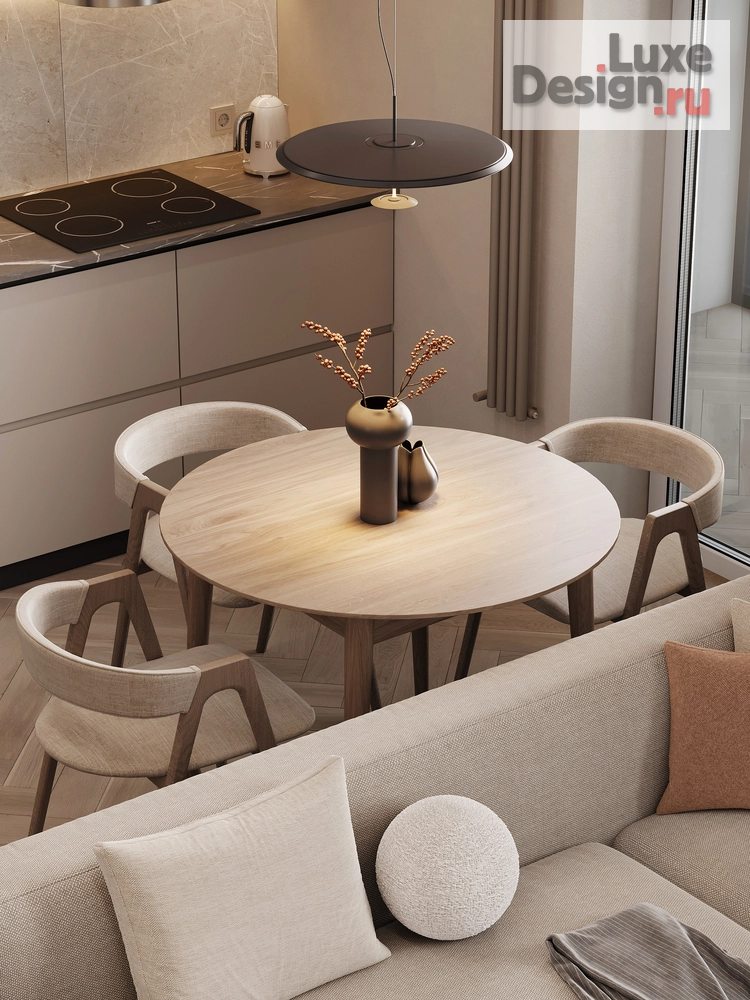 Дизайн интерьера двухкомнатной квартиры "Дизайн квартиры в стиле минимализ" (фото 6)