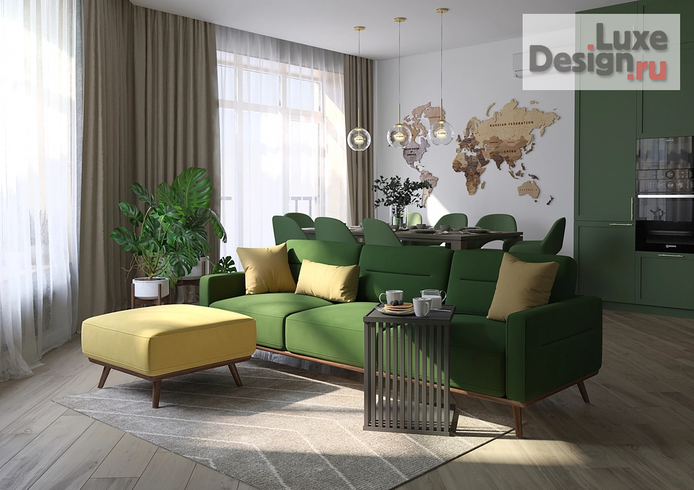 Дизайн интерьера четырехкомнатной квартиры "Спокойствие природы" (фото 13) от дизайнера Литаврин Александр Геннадьевич Дизайн интерьера четырехкомнатной квартиры "Спокойствие природы" (фото 13)