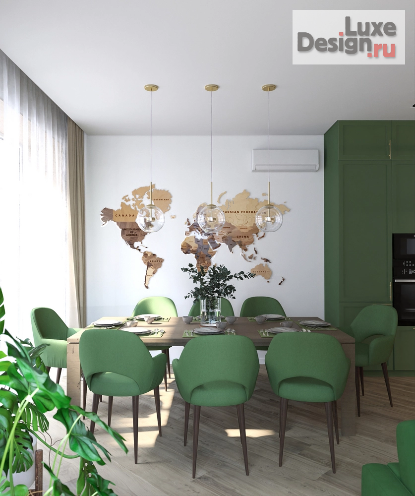 Дизайн интерьера четырехкомнатной квартиры "Спокойствие природы" (фото 15) от дизайнера Литаврин Александр Геннадьевич Дизайн интерьера четырехкомнатной квартиры "Спокойствие природы" (фото 15)