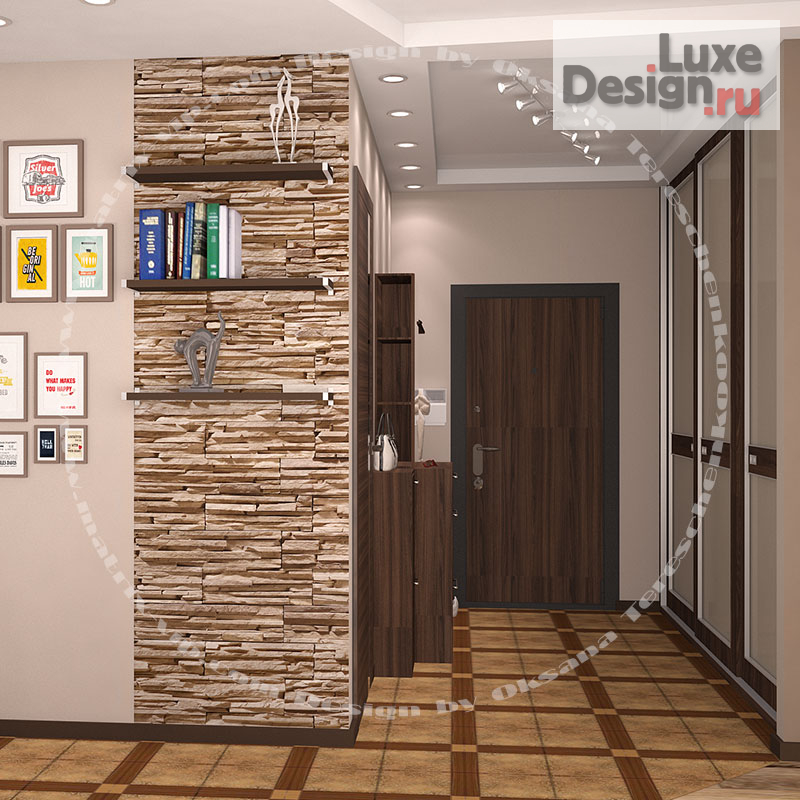 дизайн интерьера гардеробной "Прихожая. Индивидуальный дизайн проект." (фото 1)