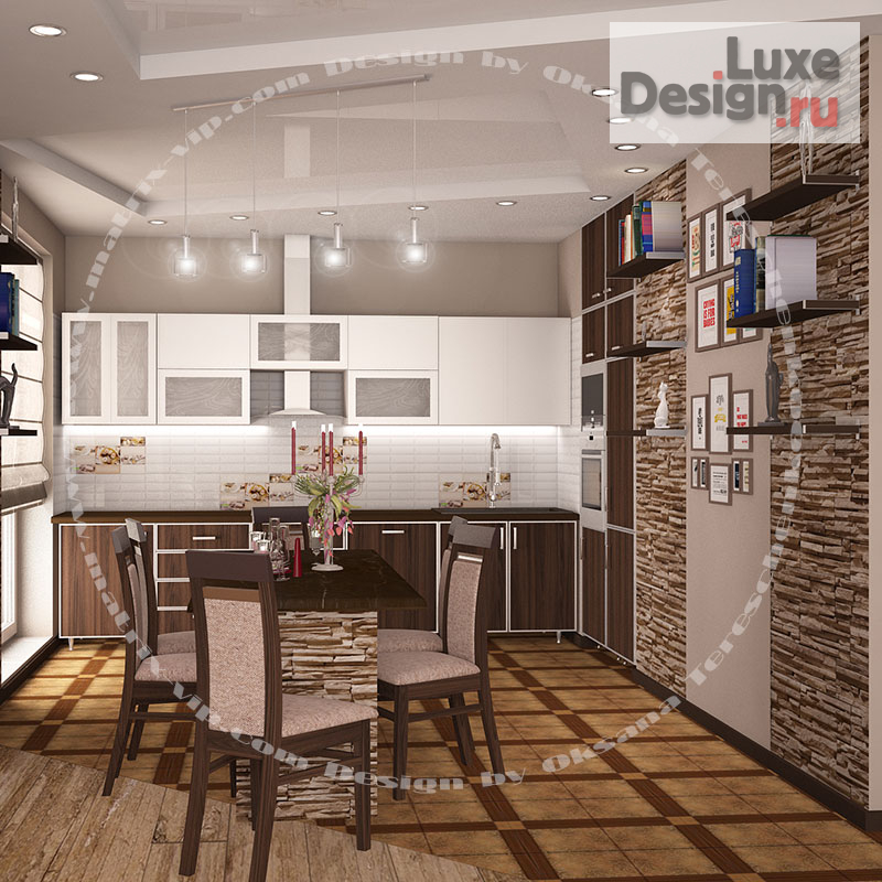 Дизайн интерьера кухни "Кухни. Индивидуальный дизайн проект" (фото 3)