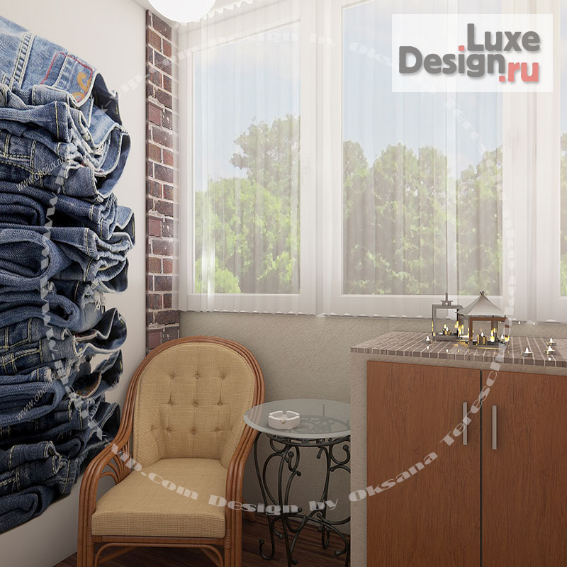 Дизайн интерьера лоджии "Балконы. Индивидуальный дизайн проект" (фото 11)