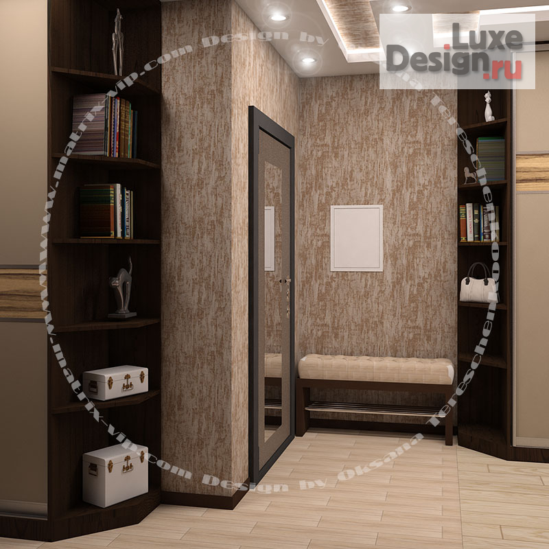 дизайн интерьера гардеробной "Прихожая. Индивидуальный дизайн проект." (фото 27)
