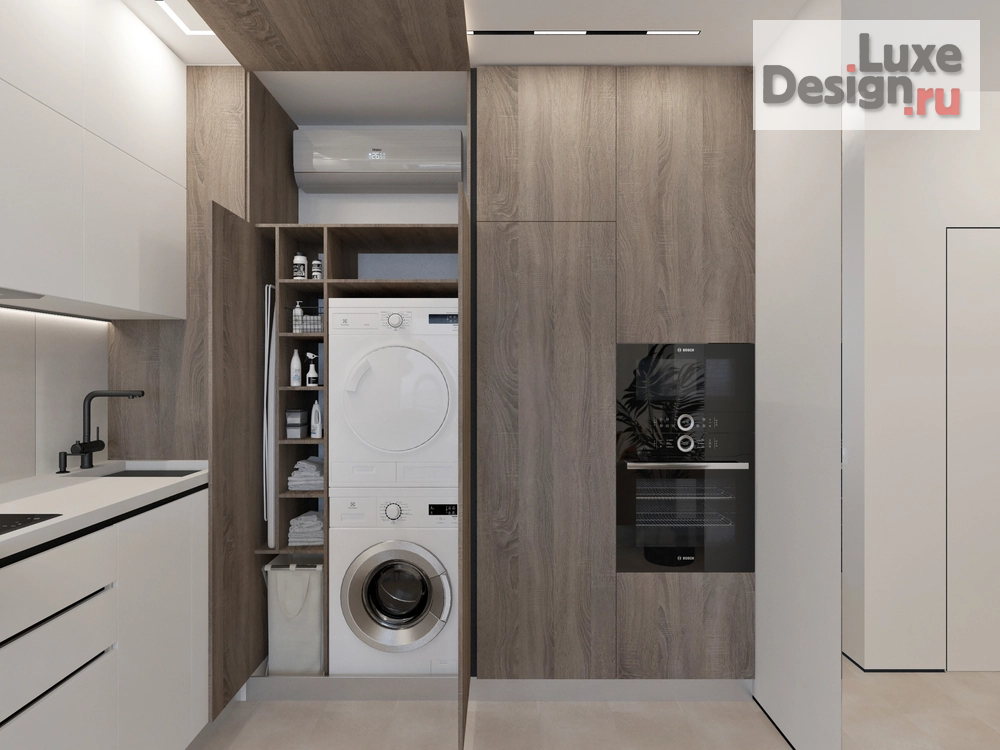 Дизайн интерьера однокомнатной квартиры "Однокомнатная квартира в ЖК Вестердам, г. Москва" (фото 2)