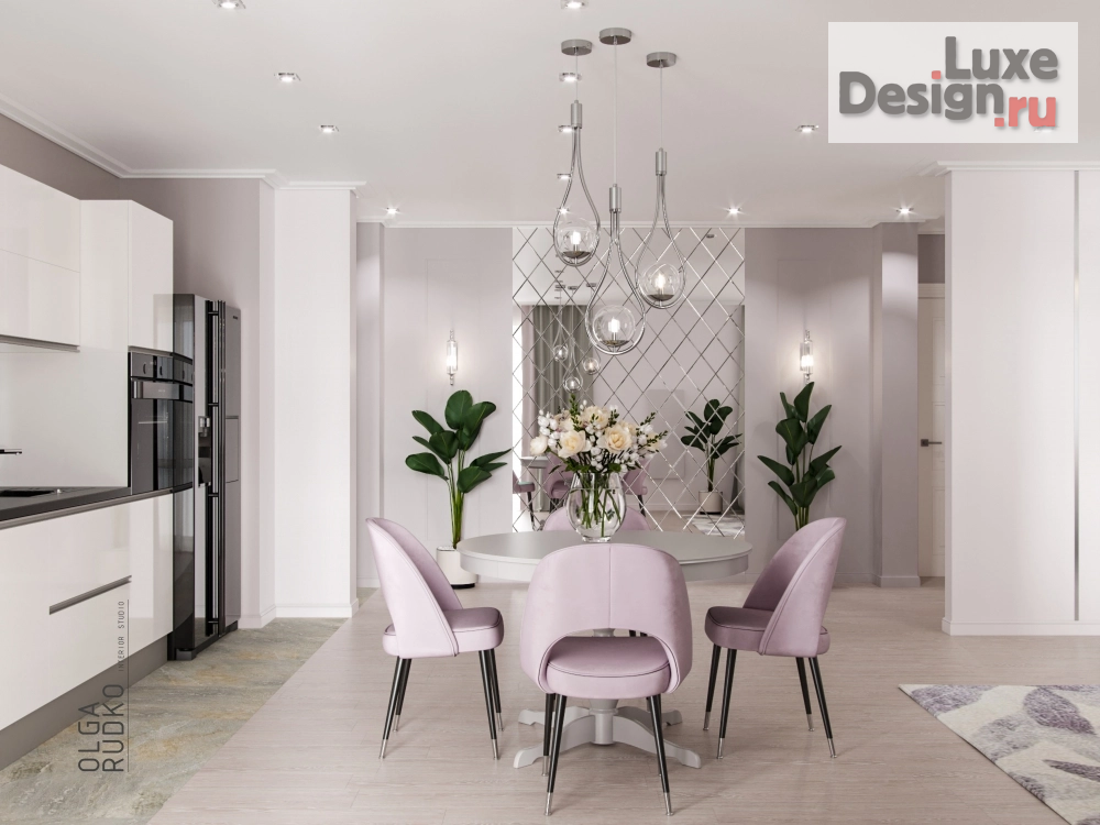 Дизайн интерьера двухкомнатной квартиры "Opal" (фото 1)