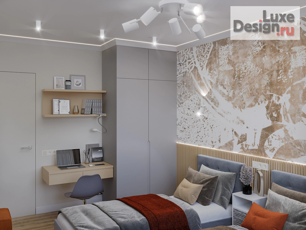 Дизайн интерьера двухкомнатной квартиры "Дизайн интерьера двухкомнатной квартиры для сдачи в аренду. " (фото 14)