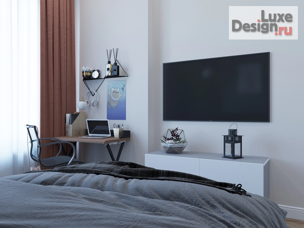 Дизайн интерьера трехкомнатной квартиры "Дизайн проект 3-комнатной квартиры, ст. Ботанический сад" (фото 19)