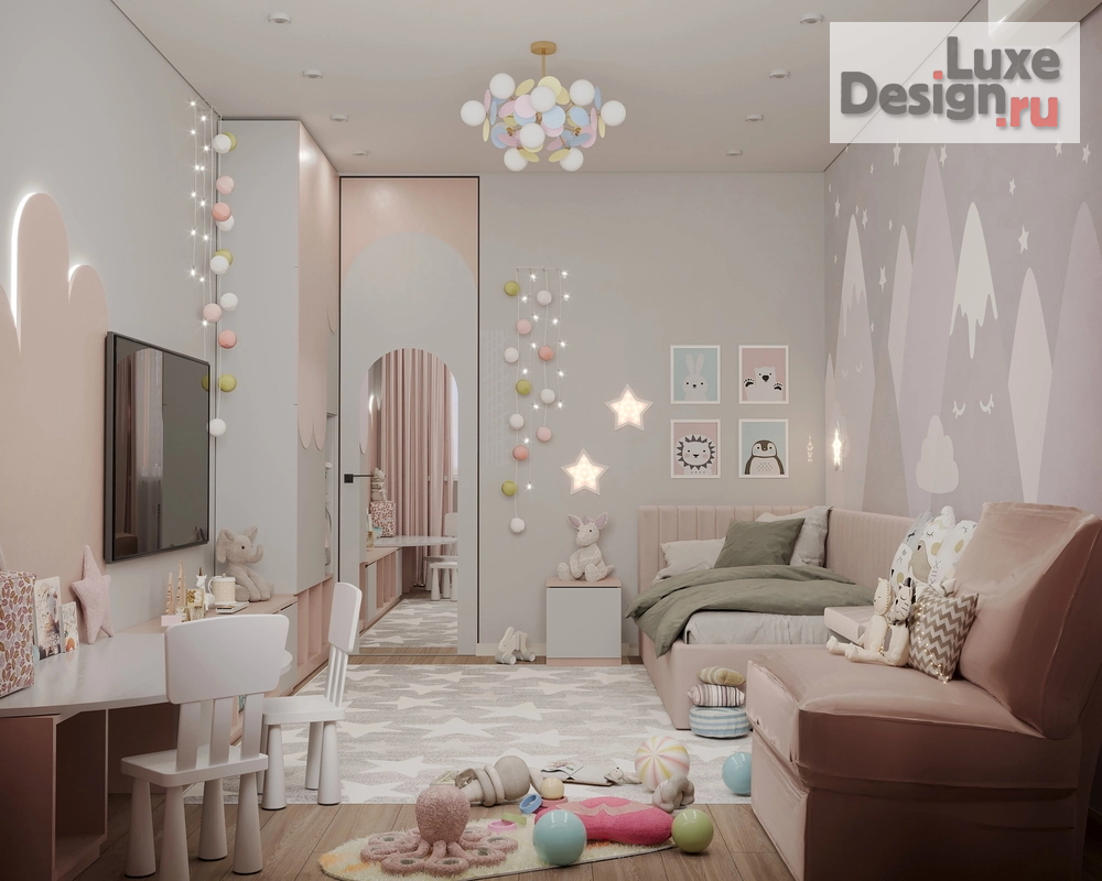 Дизайн интерьера гостиной "Дизайн помещений квартиры в Красногорске" (фото 1)