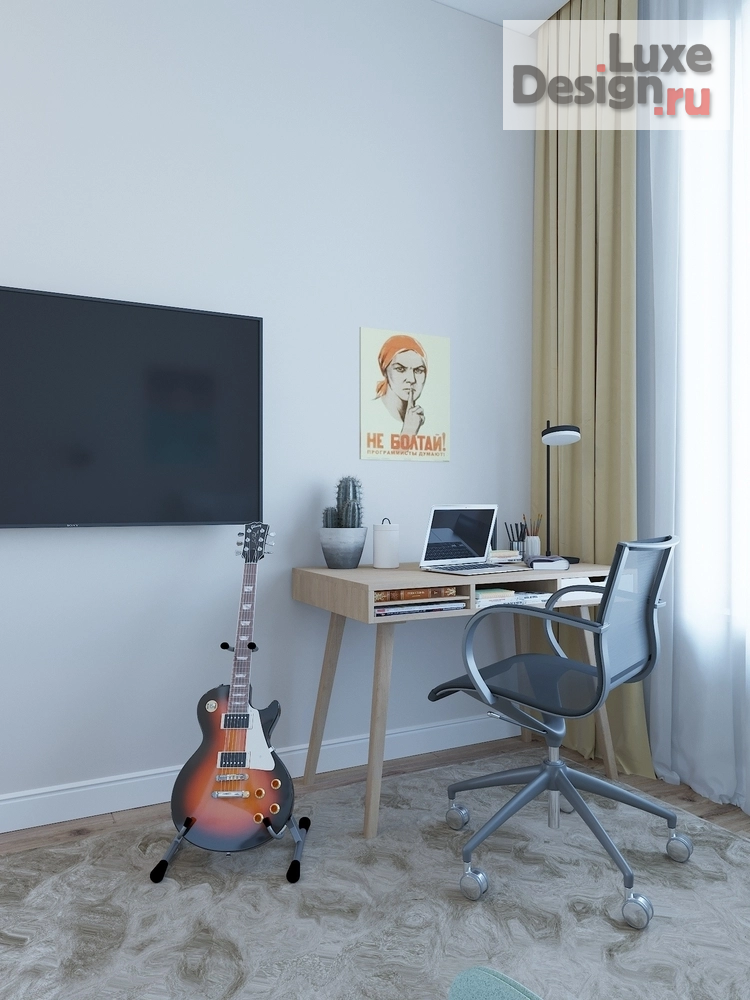 Дизайн интерьера трехкомнатной квартиры "Дизайн проект 3-комнатной квартиры, ст. Ботанический сад" (фото 2)