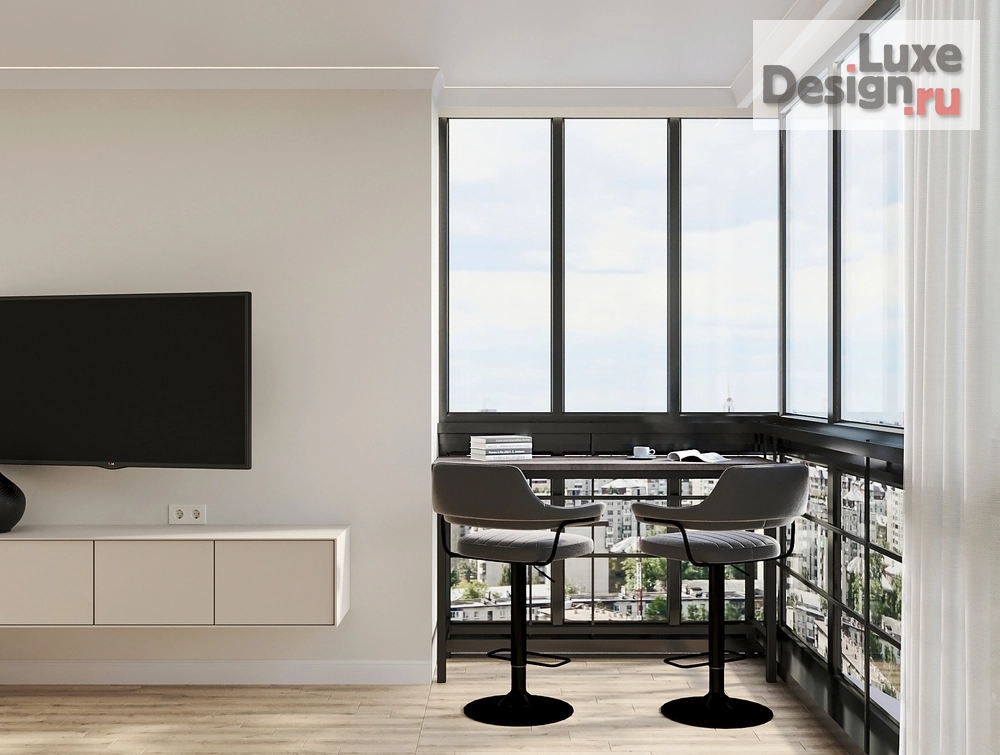 Дизайн интерьера двухкомнатной квартиры "Дизайн интерьера двухкомнатной квартиры для сдачи в аренду. " (фото 3)