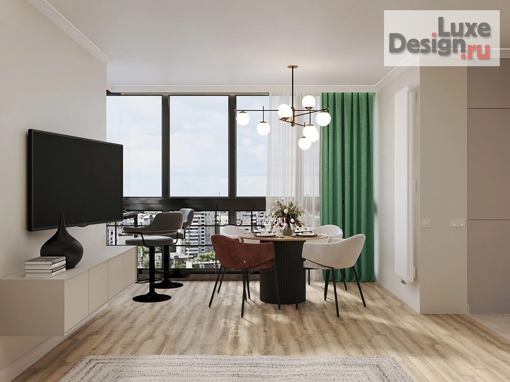 Дизайн интерьера двухкомнатной квартиры "Дизайн интерьера двухкомнатной квартиры для сдачи в аренду. " (фото 6)