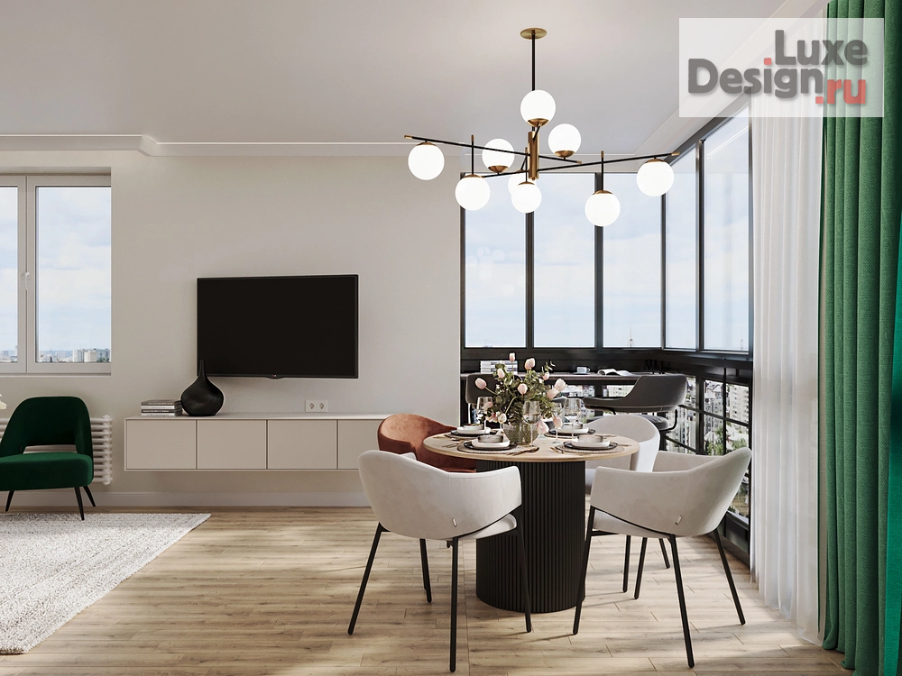 Дизайн интерьера двухкомнатной квартиры "Дизайн интерьера двухкомнатной квартиры для сдачи в аренду. " (фото 7)