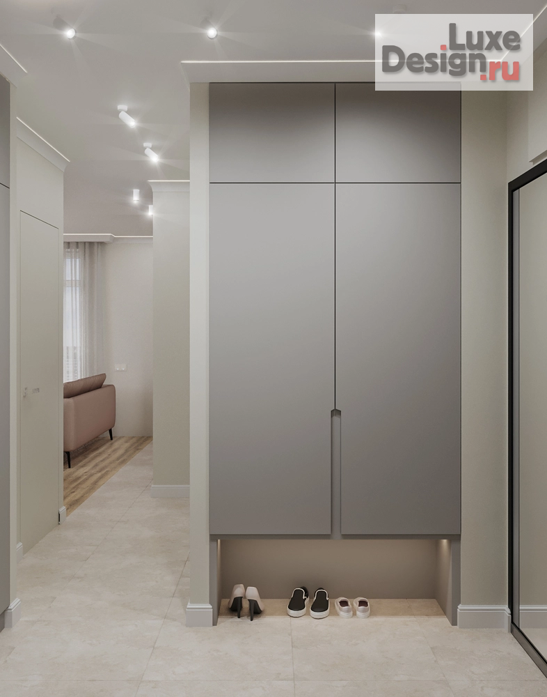 Дизайн интерьера двухкомнатной квартиры "Дизайн интерьера двухкомнатной квартиры для сдачи в аренду. " (фото 9)