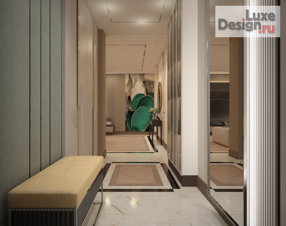 Дизайн интерьера четырехкомнатной квартиры "Квартира 160 кв.м. с элементами ар деко " (фото 10)