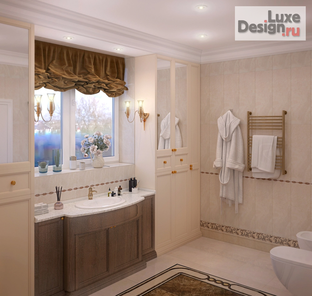 Дизайн интерьера загородного дома "Частный дом для семейной пары в классическом стиле. " (фото 11)