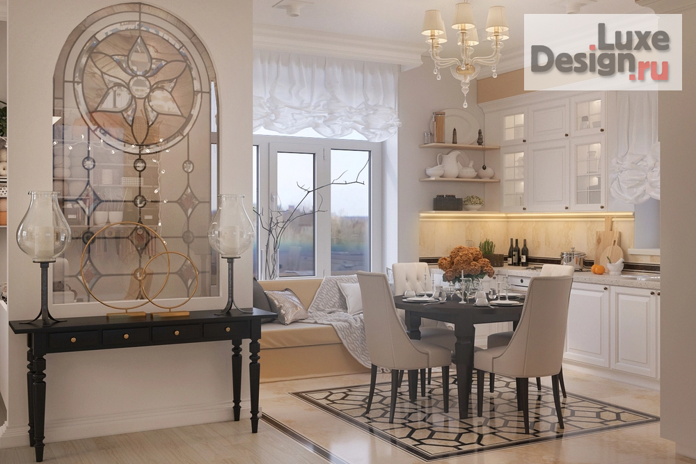 Дизайн интерьера загородного дома "Частный дом для семейной пары в классическом стиле. " (фото 2)