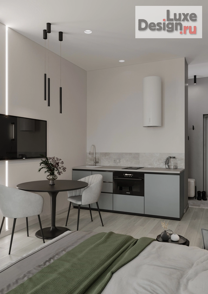 Дизайн интерьера квартиры студии "Квартира-студия" (фото 4)