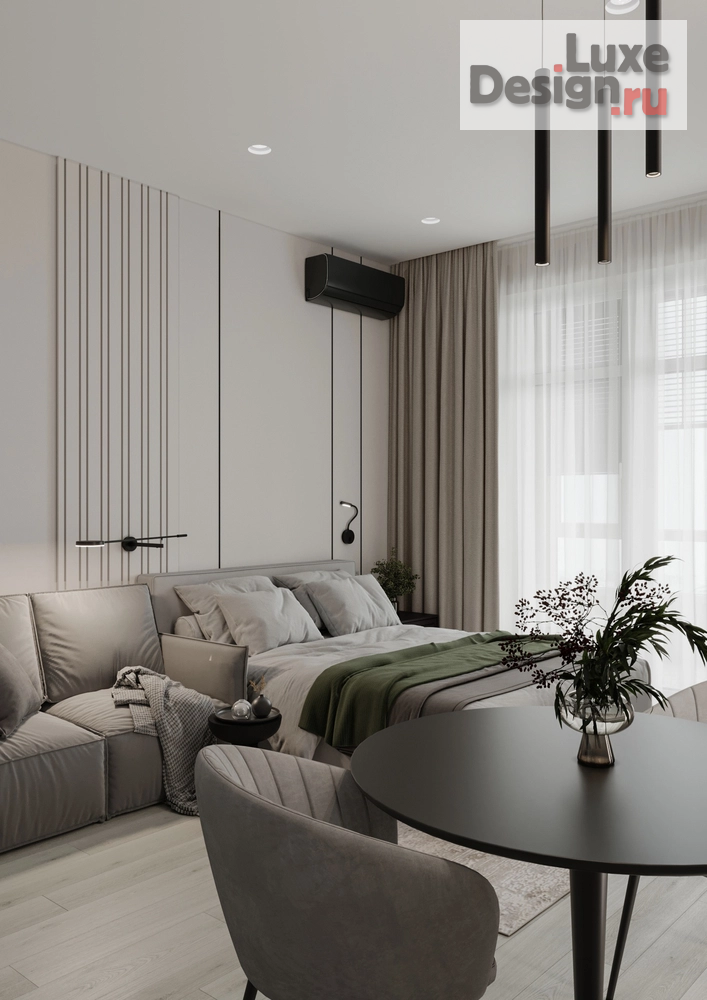 Дизайн интерьера квартиры студии "Квартира-студия" (фото 3)