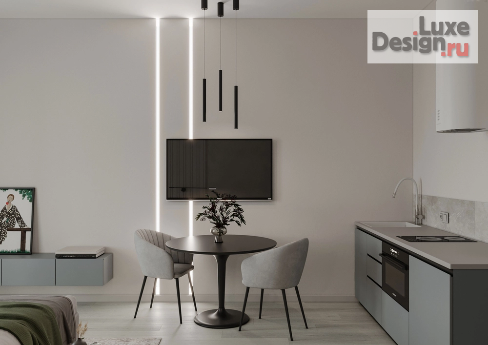 Дизайн интерьера квартиры студии "Квартира-студия" (фото 6)