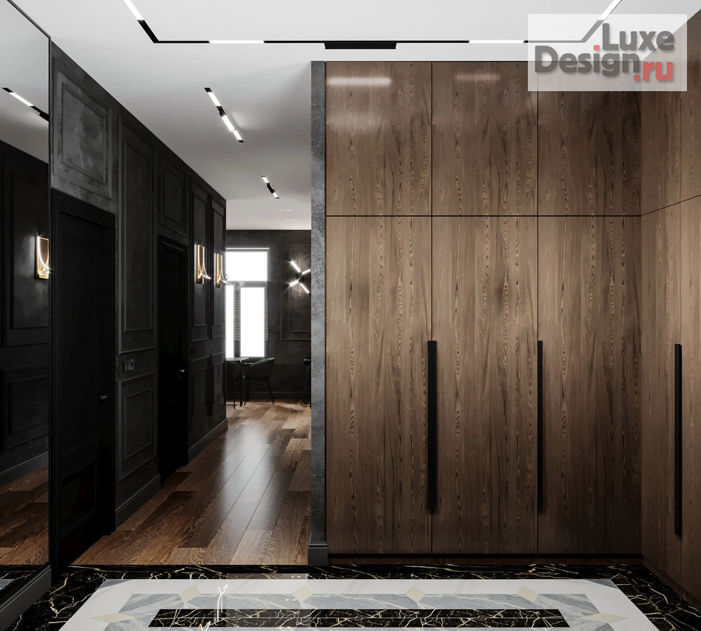Дизайн интерьера трехкомнатной квартиры "Квартира в темных тонах" (фото 18)