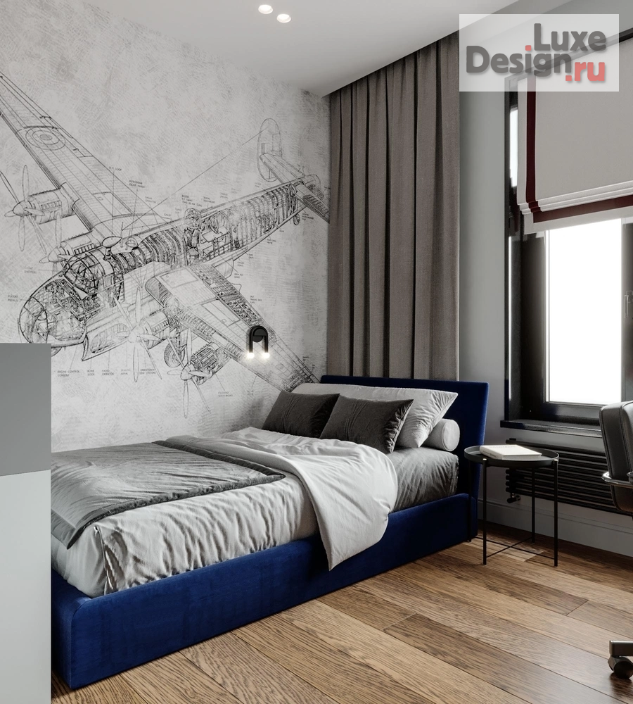 Дизайн интерьера трехкомнатной квартиры "Квартира в темных тонах" (фото 10)