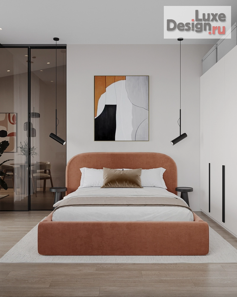 Дизайн интерьера однокомнатной квартиры "Однокомнатная квартира с потолками 3,5 метра Жк.Образковый квартал" (фото 9) от дизайнера Студия дизайна и ремонта Katushhha Дизайн интерьера однокомнатной квартиры "Однокомнатная квартира с потолками 3,5 метра Жк.Образковый квартал" (фото 9)