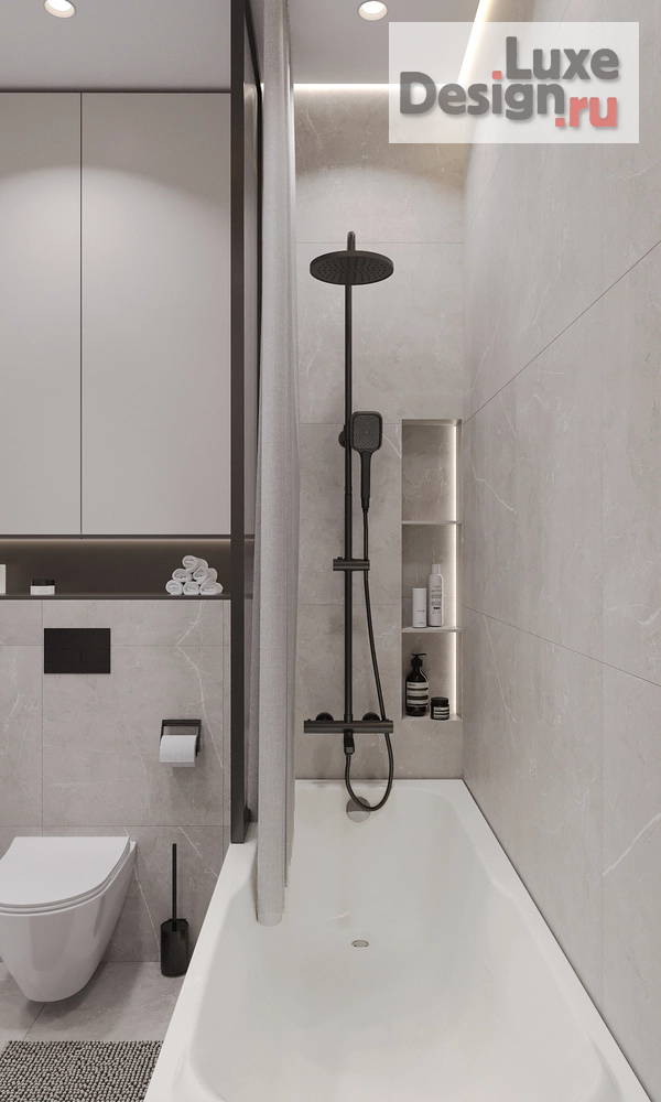 Дизайн интерьера двухкомнатной квартиры "Квартира в стиле минимализм Жк. Project 6\3" (фото 25)