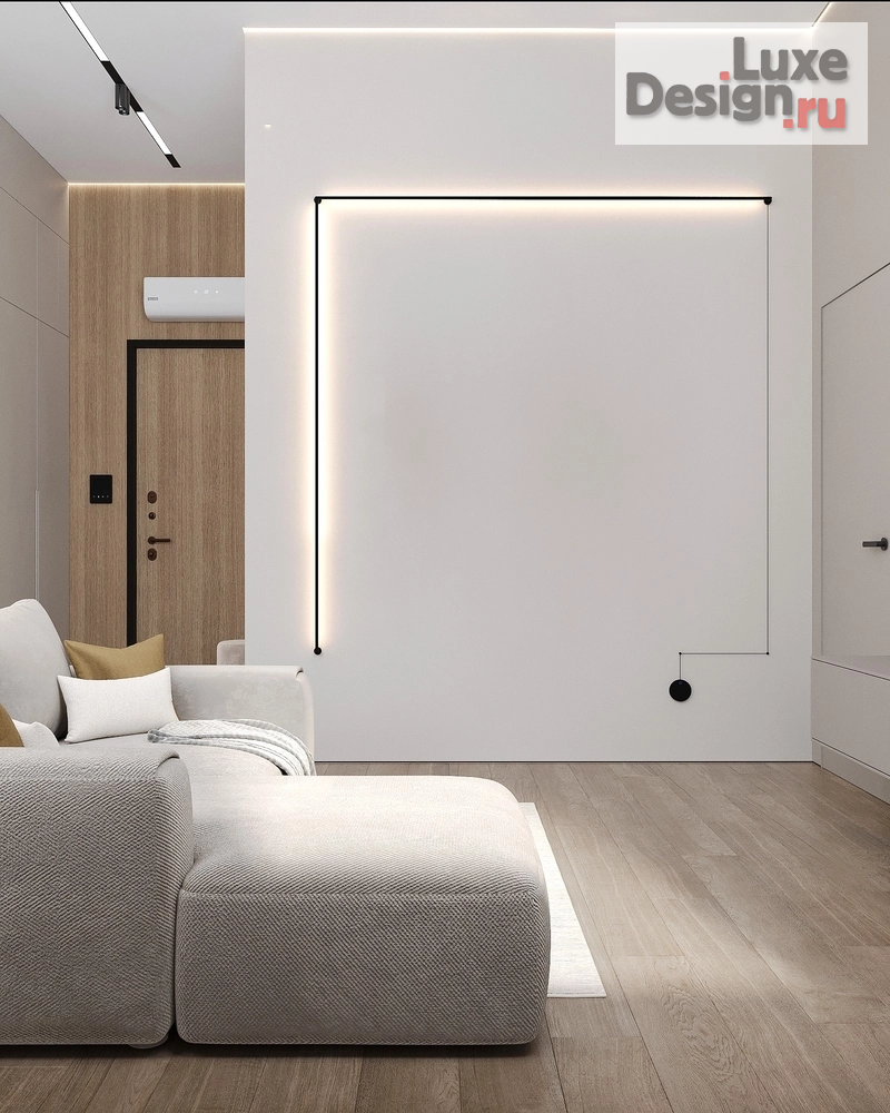 Дизайн интерьера двухкомнатной квартиры "Квартира в стиле минимализм Жк. Project 6\3" (фото 5) от дизайнера Студия дизайна и ремонта Katushhha Дизайн интерьера двухкомнатной квартиры "Квартира в стиле минимализм Жк. Project 6\3" (фото 5)