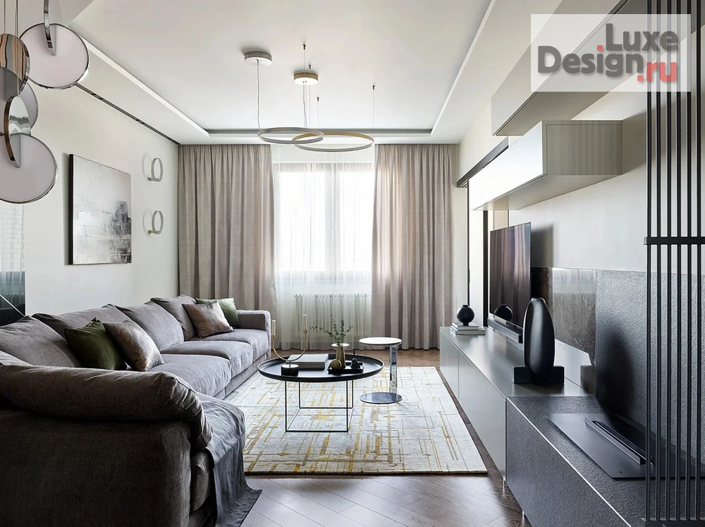 Дизайн интерьера трехкомнатной квартиры "Озёрная /квартира для семьи" (фото 2)