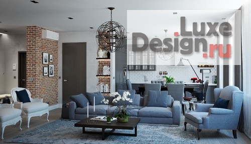 Дизайн интерьера квартиры "С НОТКАМИ ЛОФТА" (фото 1) от дизайнера Волков Андрей Дизайн интерьера квартиры "С НОТКАМИ ЛОФТА" (фото 1)