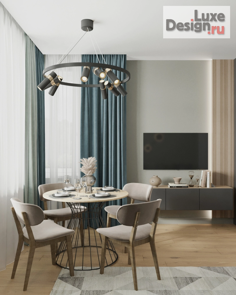 Дизайн интерьера трехкомнатной квартиры "ЖК Life" (фото 2)