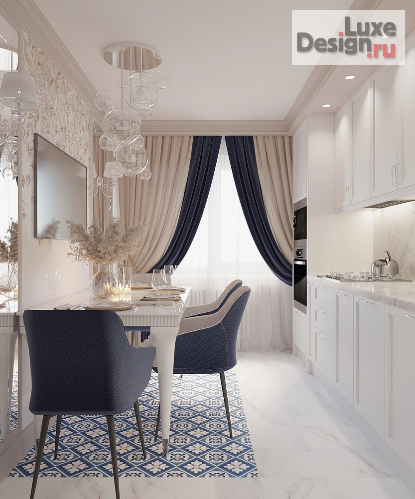 Дизайн интерьера квартиры "ЧЕРНИКА И ЗЕФИР" (фото 3)