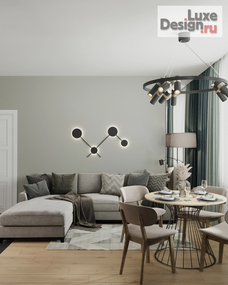 Дизайн интерьера трехкомнатной квартиры "ЖК Life" (фото 3)