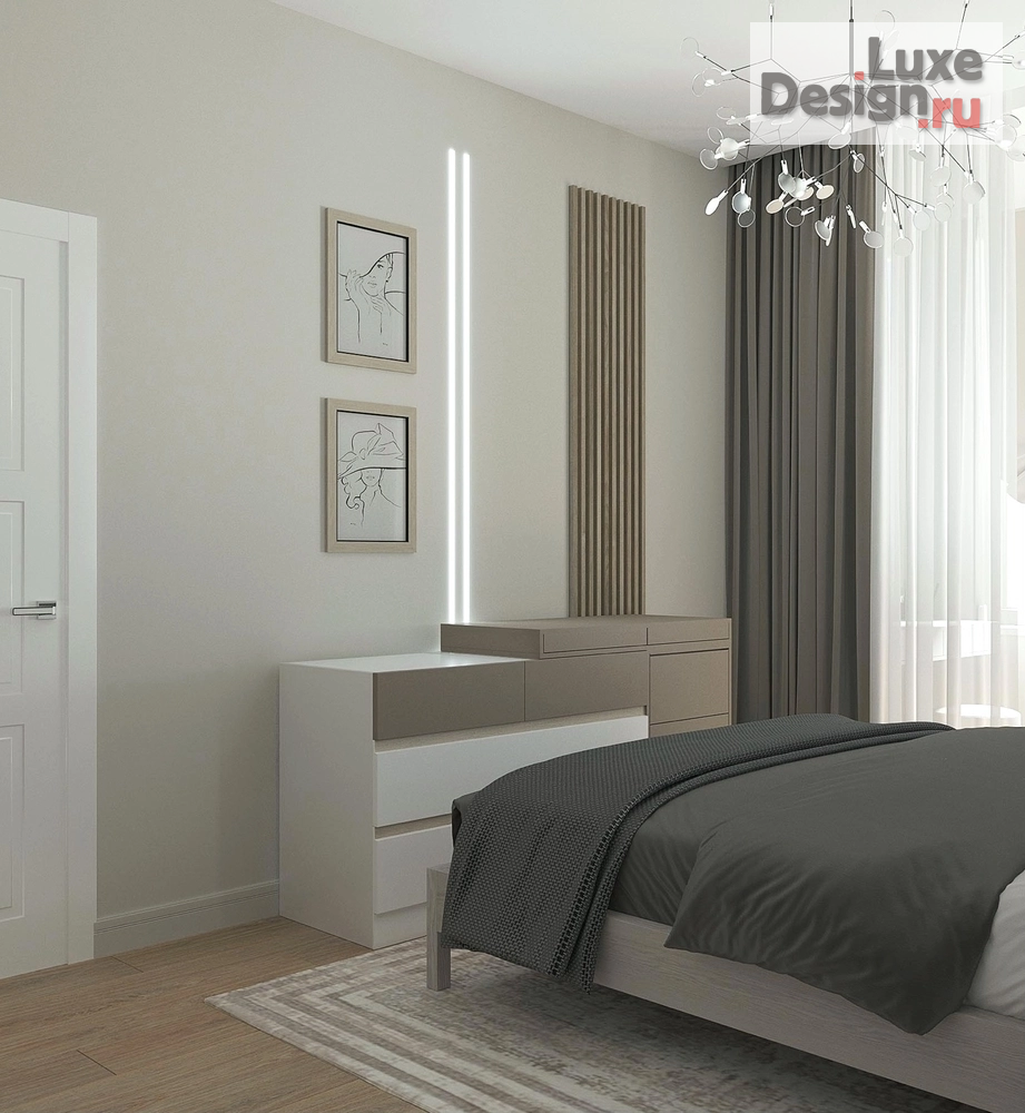 Дизайн интерьера трехкомнатной квартиры "ЖК Life" (фото 6)