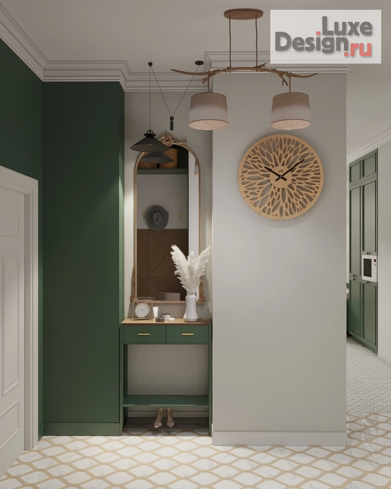 Дизайн интерьера трехкомнатной квартиры "ЖК СКАНДИНАВИЯ" (фото 2)