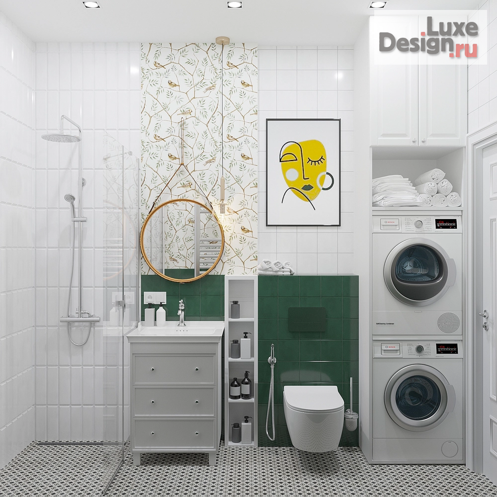 Дизайн интерьера трехкомнатной квартиры "ЖК СКАНДИНАВИЯ" (фото 18)