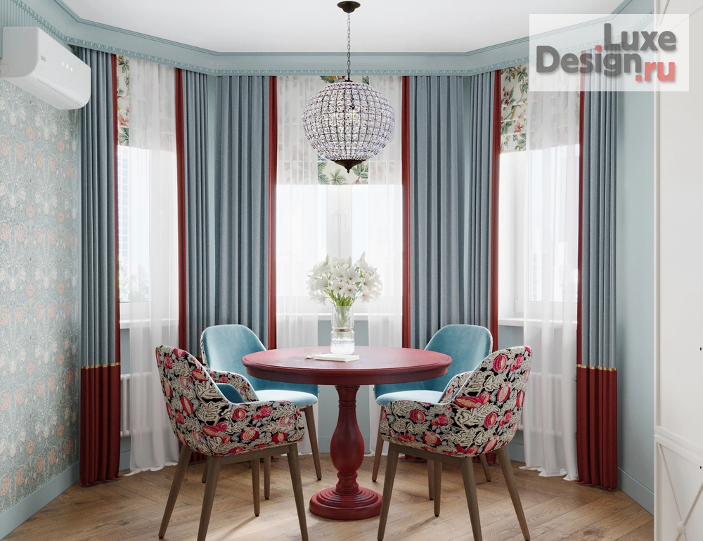 Дизайн интерьера двухкомнатной квартиры "Буйство цвета " (фото 1)