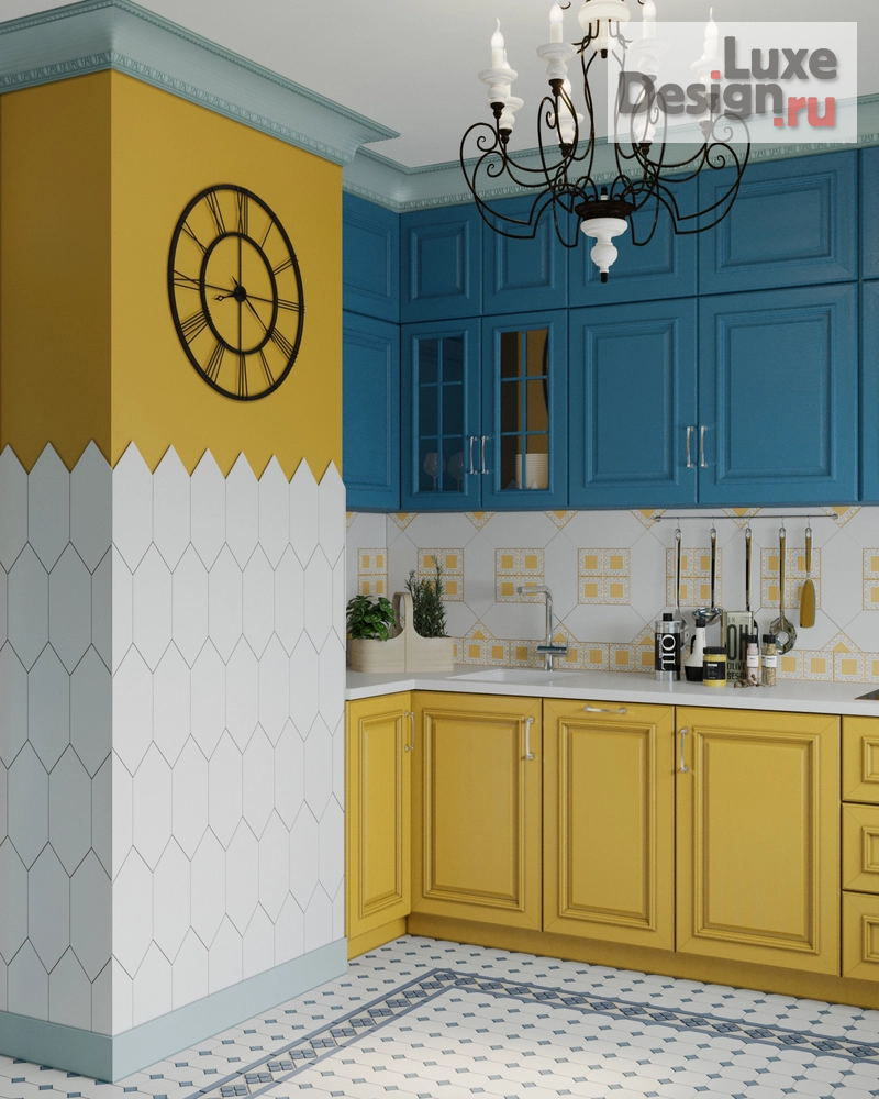 Дизайн интерьера двухкомнатной квартиры "Буйство цвета " (фото 9)