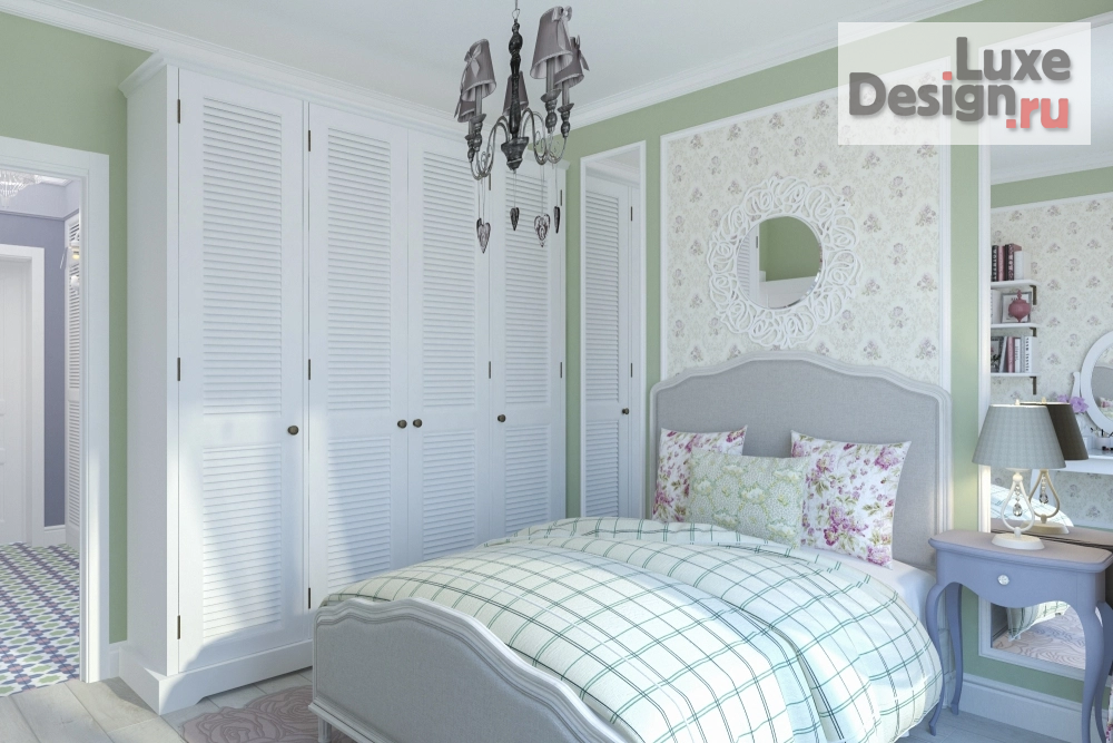 Дизайн интерьера однокомнатной квартиры "Прованс в городской квартире" (фото 1)